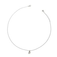 Necklace Rue des Mille Woman in Silver GR-002 QUAD RH